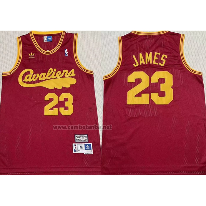 Camiseta Cleveland Cavaliers LeBron James #23 Mitchell & Ness Rojo